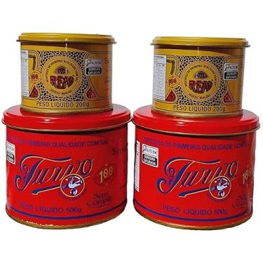 Imagem de Manteiga Mineira kit com, 2 Latas Turvo 500g e 2 Latas Real 200g