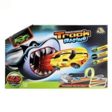 Imagem de Pista Ataque Do Tubarão Shark Lançador 38cm Com Looping - Art Brink