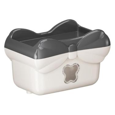 Imagem de Ioensy Dispensador de papel toalha com prateleira organizador multiuso, porta-lenços, suporte para papel higiênico para banheiro, cozinha, banheiro, Cinza