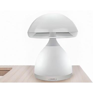 Imagem de Luminária Abajur LED Cogumelo Recarregável 7 Cores com Controle por Toque e 3 Níveis de Luz – Decorativa, Infantil, Luz Noturna para Quarto, Sala, Escritório – USB 1500mAh