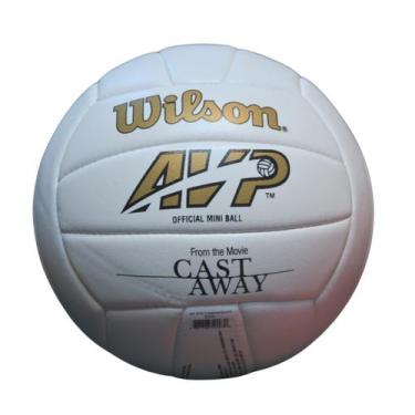 Imagem de Bola de Vôlei Wilson Mini Castway Edição Limitada, Branco