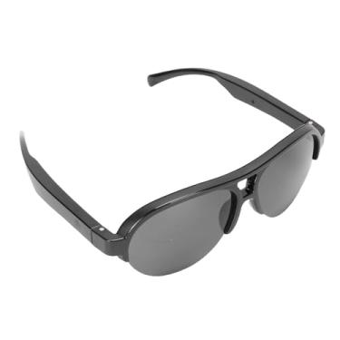 Imagem de Luqeeg Óculos de tradução inteligente AI, óculos de tradução em tempo real em 144 idiomas, à prova de chuva IP65, controle de toque, óculos de sol com microfone e alto-falantes duplos para homens e