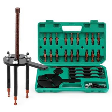 Imagem de CGOLDENWALL Extrator de rolamento de furo interno universal, 6 conjuntos de cabeças de extrator, para colheitadeira/equipamento mecânico/automóvel/bicicleta/rolamentos de caixa de engrenagens