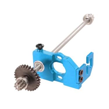 Imagem de menolana Montagem de motor de carro RC, eixo de transmissão central, 1/28, liga de alumínio, peças de rastreador RC, montagem de engrenagem de motor para, Azul
