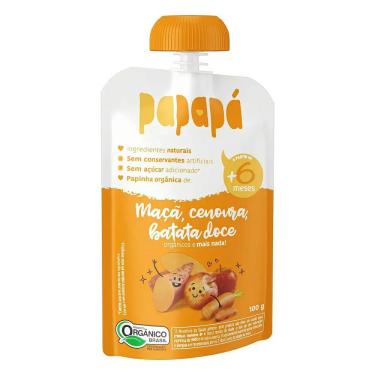 Imagem de Papinha Orgânica Papapá Maçã Cenoura & Batata Doce 100g