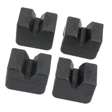 Imagem de Mqetly 4x Adaptador de suporte universal para macaco de carro, proteção para manutenção automotiva 6,3x4,5x5 cm, absorção de choque profissional