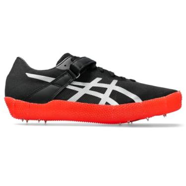 Imagem de ASICS Tênis de atletismo unissex HIGH Jump PRO 3 (L), Preto/prata pura, 10.5 Wide Women/9 Men