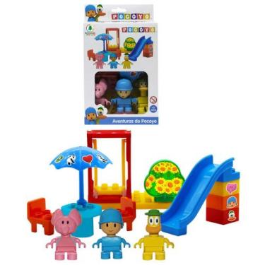 Imagem de Blocos Playset Pocoyo Aventuras Do Pocoyo Com 14 Peças - Monte Líbano