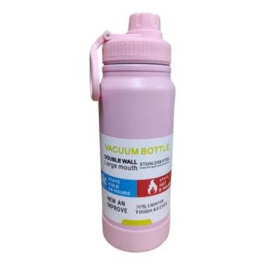 Imagem de Garrafa Térmica Inox Com Alça E Protetor De Silicone 600ml - Sem marca