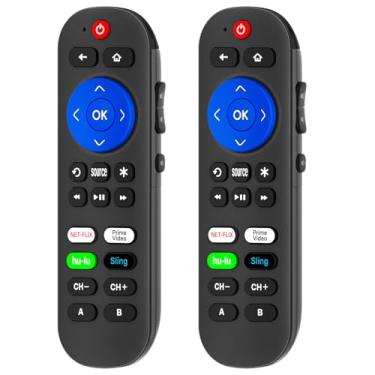 Imagem de Controle remoto programável para substituição Roku Ultra Remote com tecla de volume - Controle remoto de substituição para controles remotos Roku Ultra LT 4K com 9 teclas extras de aprendizagem