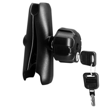 Imagem de WINDFRD Braço de soquete duplo médio de alumínio (15 cm) com chave antifurto para acessórios de esfera de 38 mm / tamanho C, braçadeira potente, compatível com suporte RAM, iBolt e mais (normal)