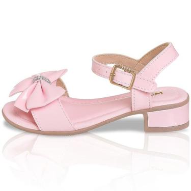 Imagem de Sandália Feminina Salto Baixo Confortável Infanto Juvenil e Adulta Laç