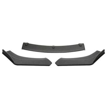 Imagem de Compatível com Acura ILX 2013-2021 3 peças divisor de para-choque dianteiro lábio queixo spoiler kit de carroceria para para-choque dianteiro lábio divisor difusor lábio(Carbon fiber pattern)