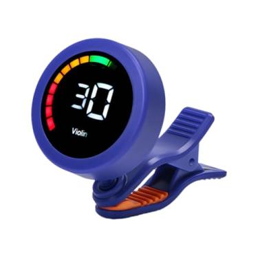 Imagem de SPYMINNPOO Afinador DE Guitarra Acústico, Tela Colorida Precisa 360 ° DE ROTAÇÃO Acessórios Universais para Baixo, Ukulele, Violino (Azul)