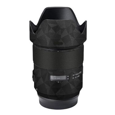 Imagem de Adesivo de lente de câmera antiarranhões para Tamron SP 45 mm F1.8 adequado para Canon EF Mount Coat Wrap película protetora de corpo protetor capa de pele 45 1,8 (triângulo preto)