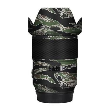 Imagem de Adesivo de câmera antiarranhões com tampa de lente para Tamron SP 35 mm F1.4 adequado para Canon EF Mount película protetora decalque 35 1.4 (camuflagem listrada de ígre)