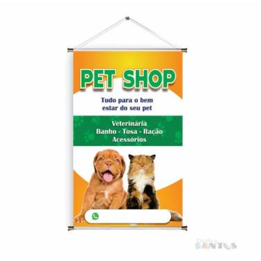Imagem de Banner pronto Pet Shop BA 273 medida 45x70 cm arte pronta