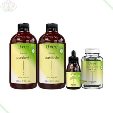 Imagem de Kit Para Crescimento Rápido Dos Cabelos E Antiqueda 4 Itens - Pantovin