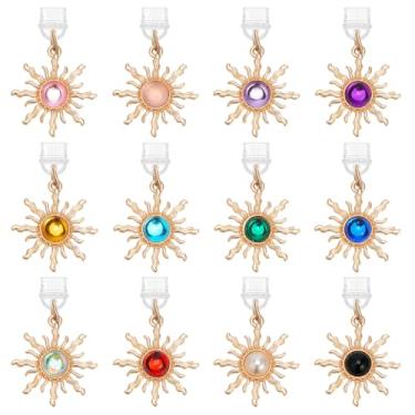 Imagem de WEBEEDY 12 estilos de plugue de poeira tipo C pingente de telefone solar dourado místico pingente elegante tipo-C plugues à prova de poeira lindos acessórios de porta de carregamento USB C, adequado