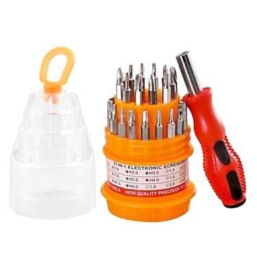 Imagem de Kit Chave de Precisão 30 em 1 Mini Ferramentas Fenda Torx Allen Estrela, Estojo Compacto Para Conserto Manutenção De Celulares Notebooks Relógios Óculos e Tablet