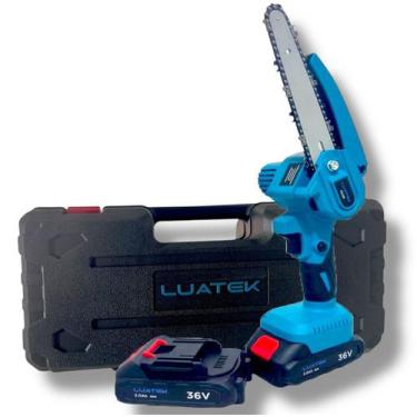 Imagem de Motoserra Eletrica Portatil Bateria 36v Recarregável 6 polegadas - LUA