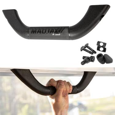 Imagem de MADJAX Alça rígida para carrinho de golfe universal | Acabamento de borracha resistente preto estilo automotivo | Compatível com Club Car, EZGO, Yamaha, XSeries com RedDot Versa Triple Track Tops