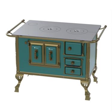 Imagem de Fogao a Lenha Venax n 2 Colonial Turquesa SE