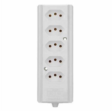 Imagem de Tomada Barra Quíntupla 20A 2 P+T Branca Interneed