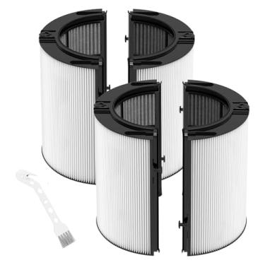Imagem de 2 pacotes 360° Combi 2 em 1 True HEPA + filtro de substituição de carbono para Dyson TP10 HP10 HP09 TP09 HP07 TP07 TP06 HP06 PH04 PH03 PH02 PH01 DP04 HP4B PH3A TP7A TP7C TP4A TP4A B PC1 HPV 1