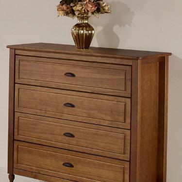 Imagem de Cômoda para Quarto 4 Gavetas em Madeira Maciça Lile Amendoa