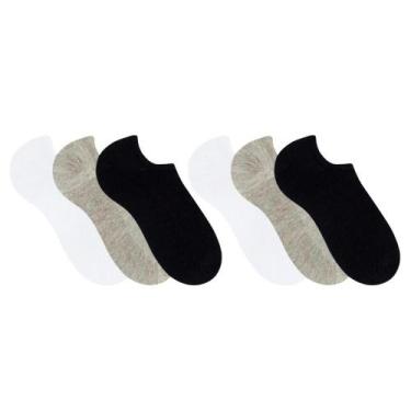 Imagem de Kit Com 6 Pares De Meias Esportiva Masculina Sapatilha Selene Conforto