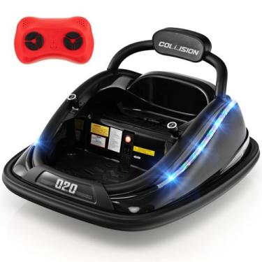Imagem de Bumper Car OLAKIDS 12V Kids Electric com controle remoto preto