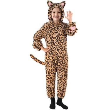 Imagem de Fantasia Joycover Cat Costume Leopard para meninas e crianças de 5 a 6