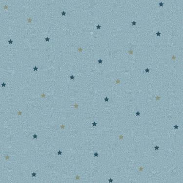 Imagem de Papel de Parede Infantil estrela azul com cinza Fofura Baby FF4046. - 