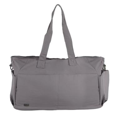 Imagem de Bolsa De Ombro Feminina Grande Academia Yoga Viagem Passeio Trabalho Faculdade Espaçosa Estilosa (CINZA)