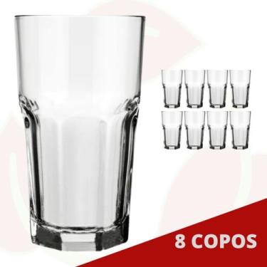 Imagem de 8 UNI Copo Bristol 340ML Nadir Café Água Suco Long Drink - NADIR FIGUE