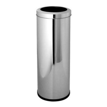 Imagem de Lixeira Cesto Em Aço Inox 50 Litros Com Aro - JSN