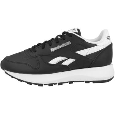 Imagem de Reebok Tênis feminino baixo clássico couro SP, preto, 38 EU