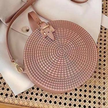 Imagem de Bolsa Redonda Feminina De Silicone Ombro E Tira Colo - Kingleen, Rosa