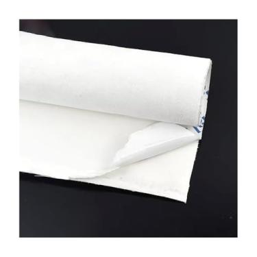 Imagem de Self-Adhesive Velvet Fabric (20x70cm, 1PC) – 0.8mm Thick Synthetic Suede for Car Roof Lining, DIY Projects, Durable(White)