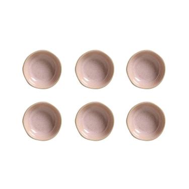 Imagem de Conjunto de Ramequins Médios Porto Brasil Orgânico Litchi com 6 Peças 70ml – Rosa Claro
