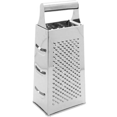Imagem de Ralador de Aço Inoxidável Profissional, 4 Faces, 22 cm Altura, Base Antiderrapante