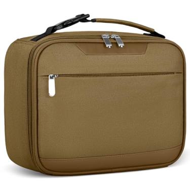 Imagem de Tuwubi Lancheira infantil isolada para crianças pequena lancheira para meninos/meninas lancheira durável para escola, cáqui 10-lata (6,2L)