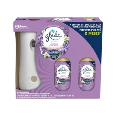 Imagem de Glade Aromatizador de Ambiente Automático, Lavanda e Baunilha, 1 Aparelho e 2 Refis 260ml cada