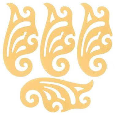 Imagem de 4pcs roupa moda régua de plástico curva em forma de grade réguas multi uso de corte régua para costura costura costura padrão design modelo de desenho