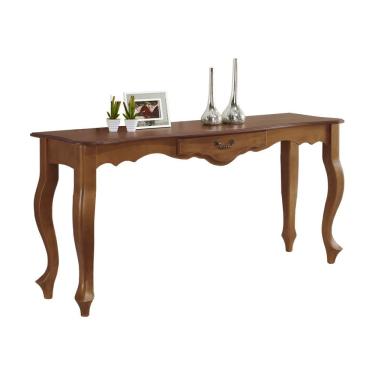 Imagem de Aparador de Sala 136cm com Pés Luis XV e 1 Gaveta 70811 Linz Móveis - Imbuia Glazer