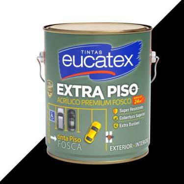 Imagem de Tinta Extra Piso Garagem Calçada 3,6L Eucatex - Preto