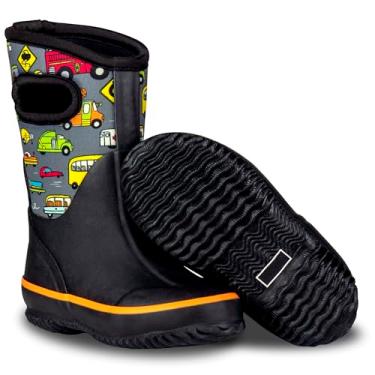 Imagem de Botas de lama para crianças isolantes Lone Cone para meninos e meninas – Botas de neve infantis impermeáveis – Botas de neoprene quentes para crianças – Botas quentes para crianças, Hora do Rush, 22