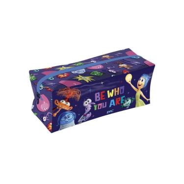 Imagem de Estojo Grande Escolar Divertida Mente 2 Em Pvc Cristal Dac