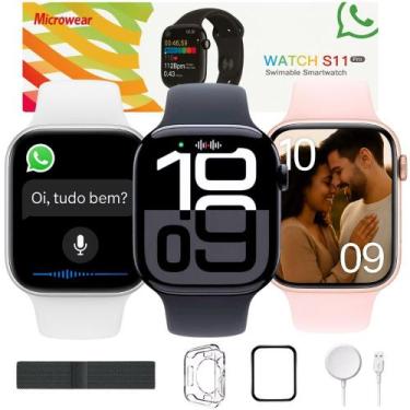 Imagem de Smartwatch S11 Pro Inteligente Amoled Nfc X11 Com 2 Pulseiras - 01Smar